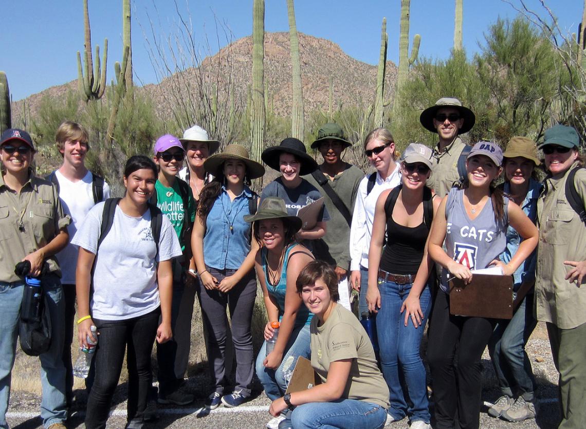 Margaret Wilch takes her science students from Tucson High Magnet School into the field to experience science in the real world. 